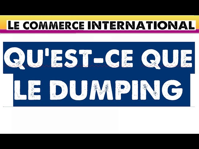 Dumping | Hablemos de Marketing