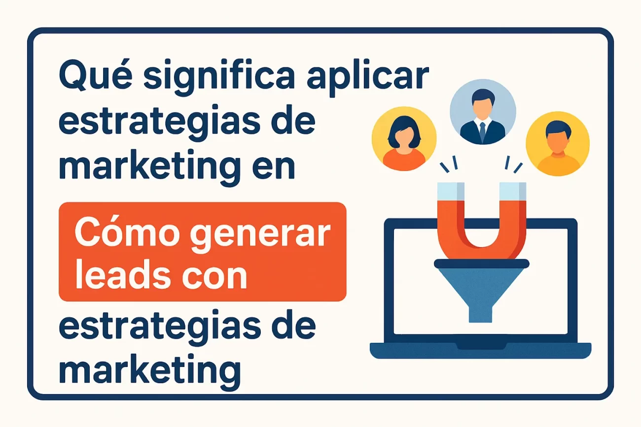 qué significa aplicar estrategias de marketing en Cómo generar leads con estrategias de marketing