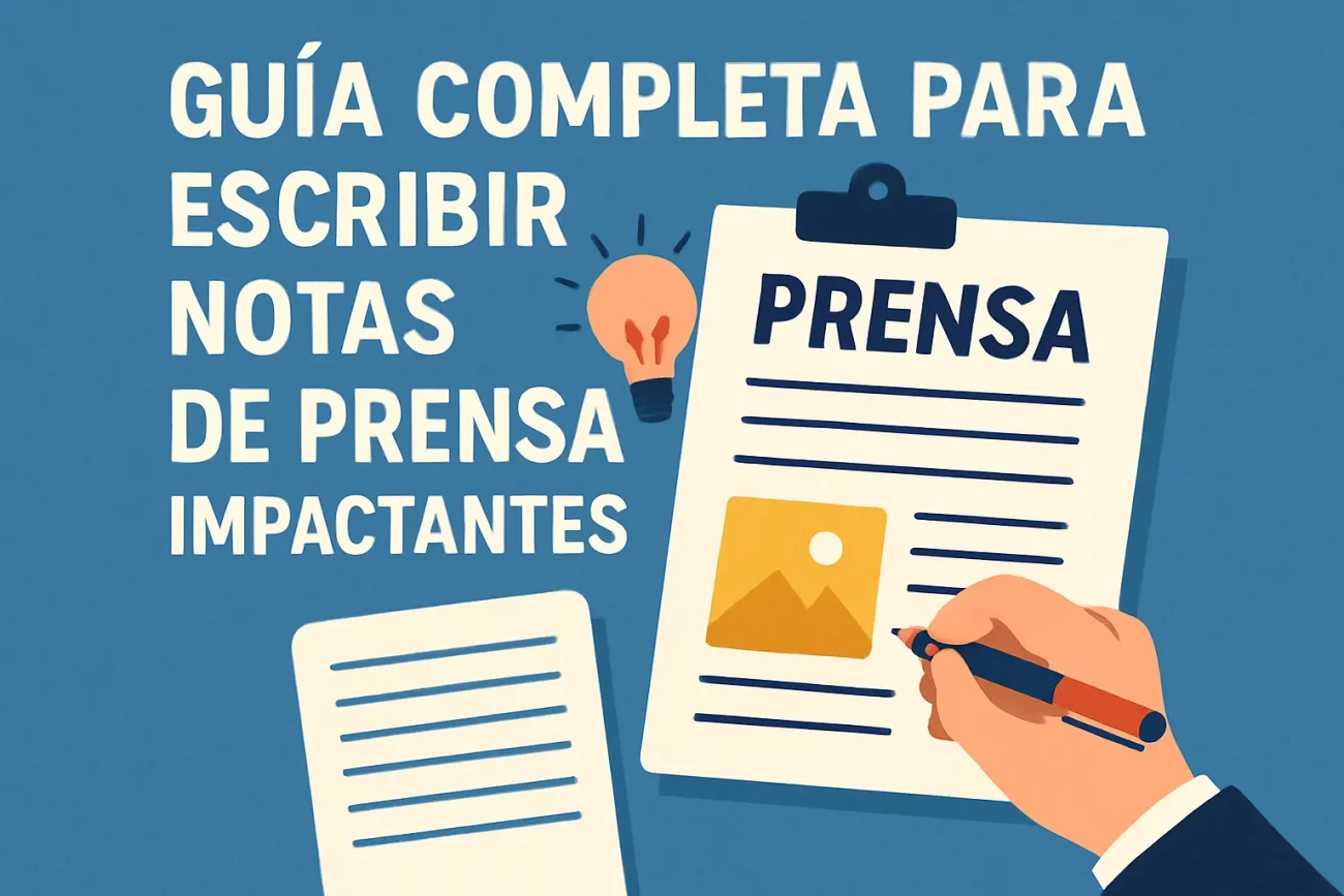 Guía Completa para Escribir Notas de Prensa Impactantes