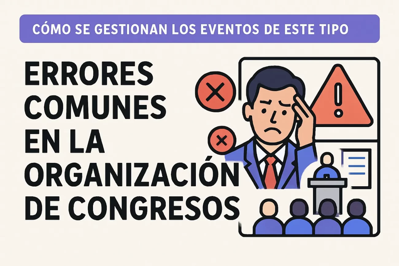 cómo se gestionan los eventos de este tipo Errores comunes en la organización de congresos