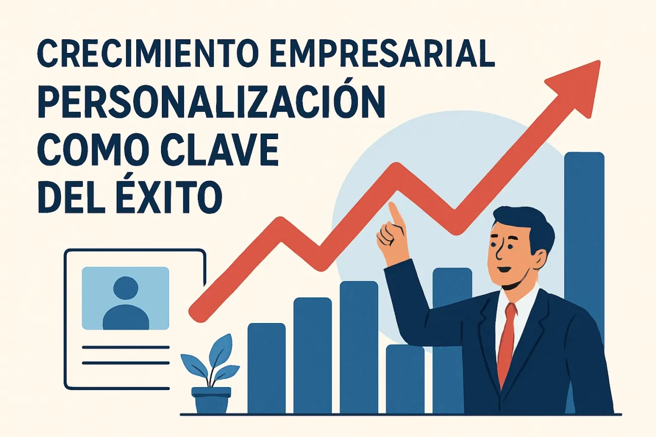 Crecimiento empresarial personalización en