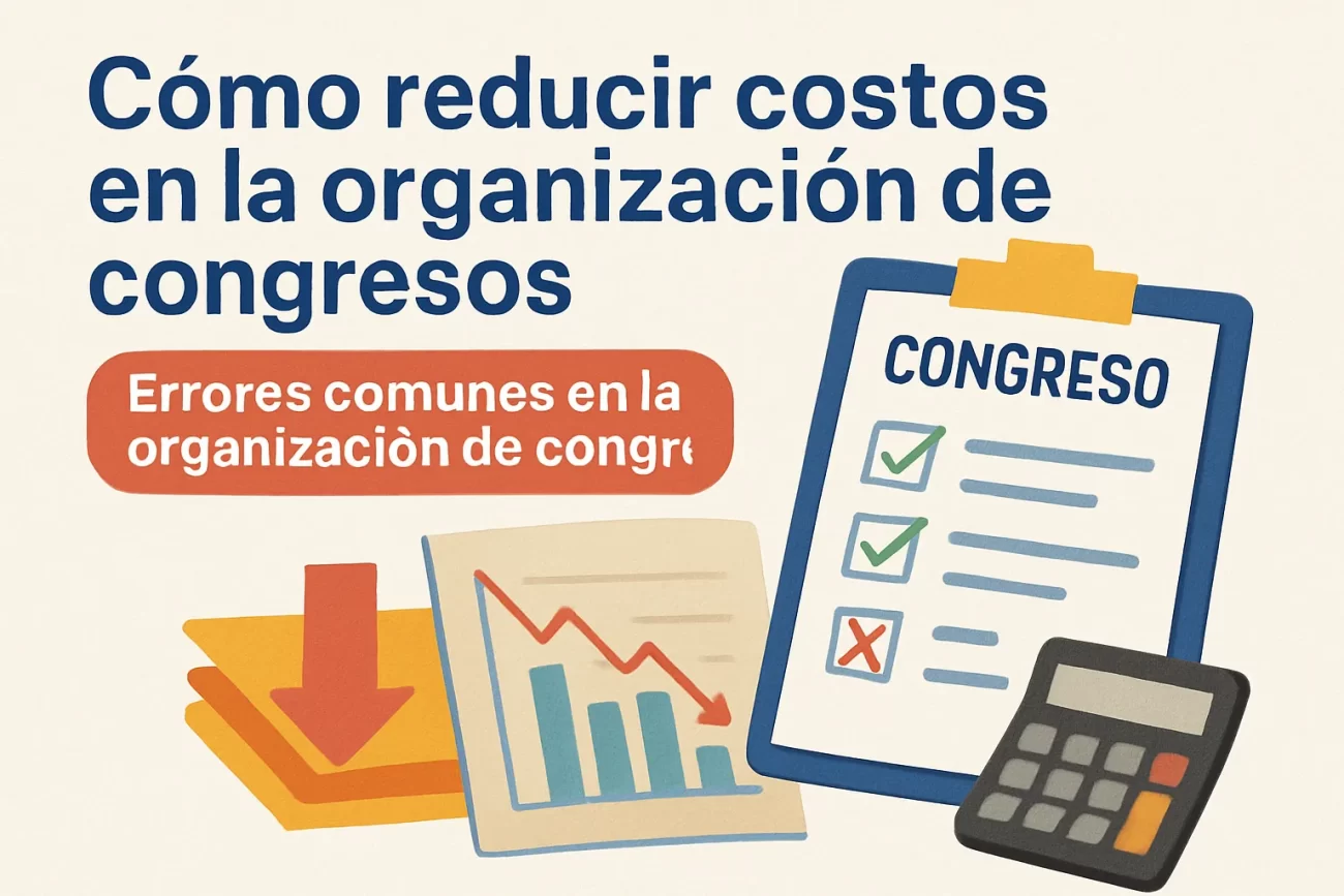 cómo reducir costos en la organización de Errores comunes en la organización de congresos