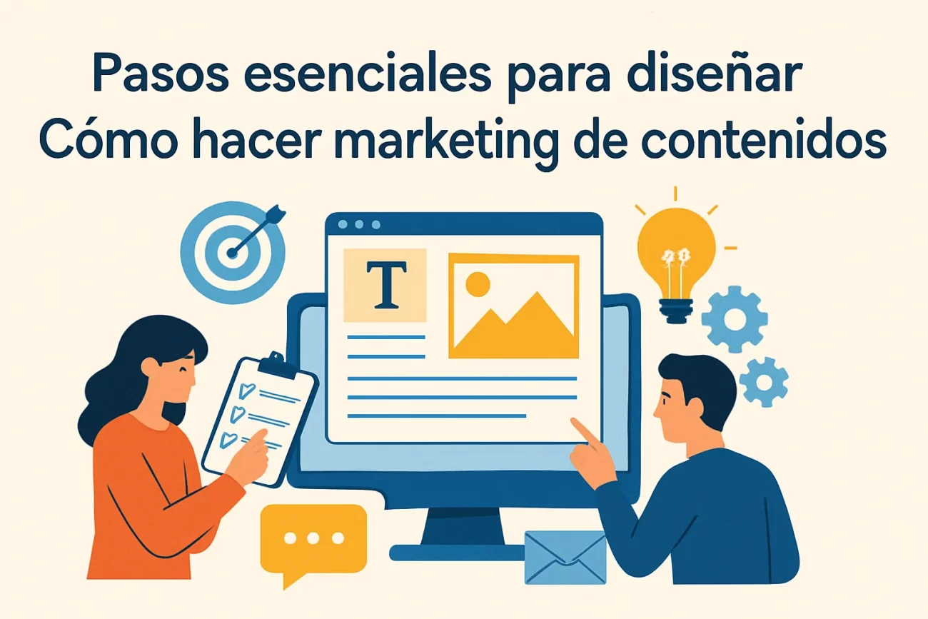 pasos esenciales para diseñar Cómo hacer marketing de contenidos