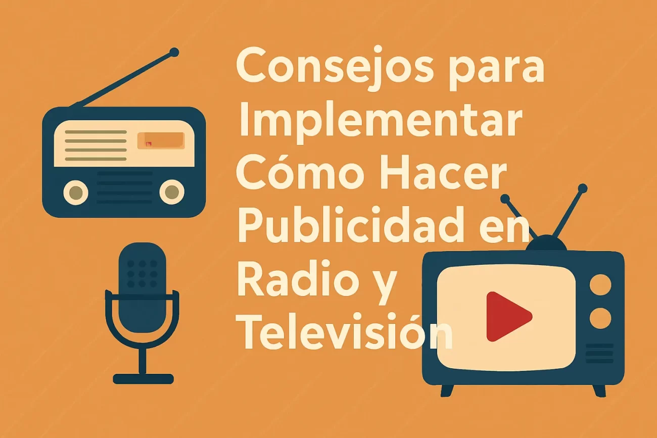 consejos para implementar Cómo hacer publicidad en radio y televisión