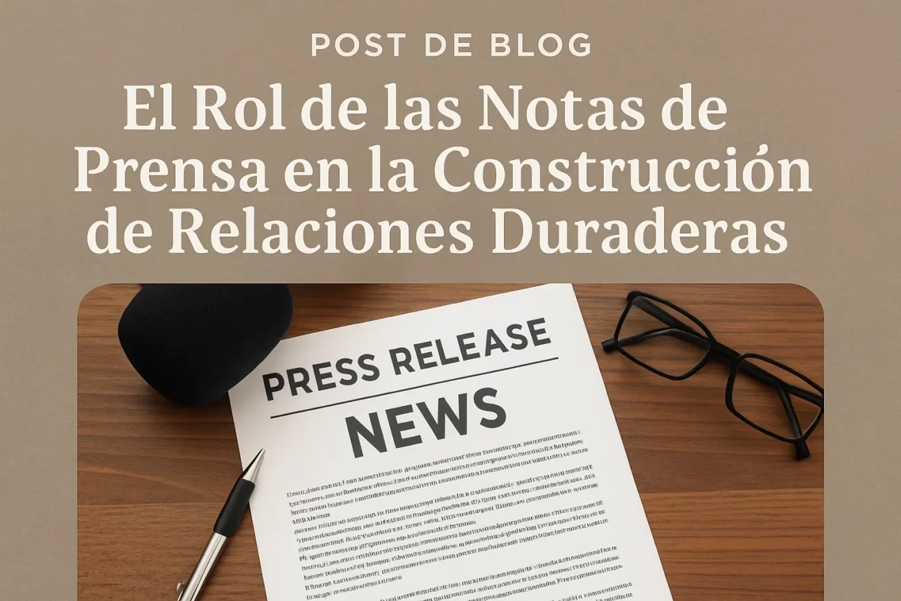 El-Rol-de-las-Notas-de-Prensa-en-la-Construccion-de-Relaciones-Duraderas | Hablemos de Marketing El Rol de las Notas de Prensa en la Construcción de Relaciones Duraderas