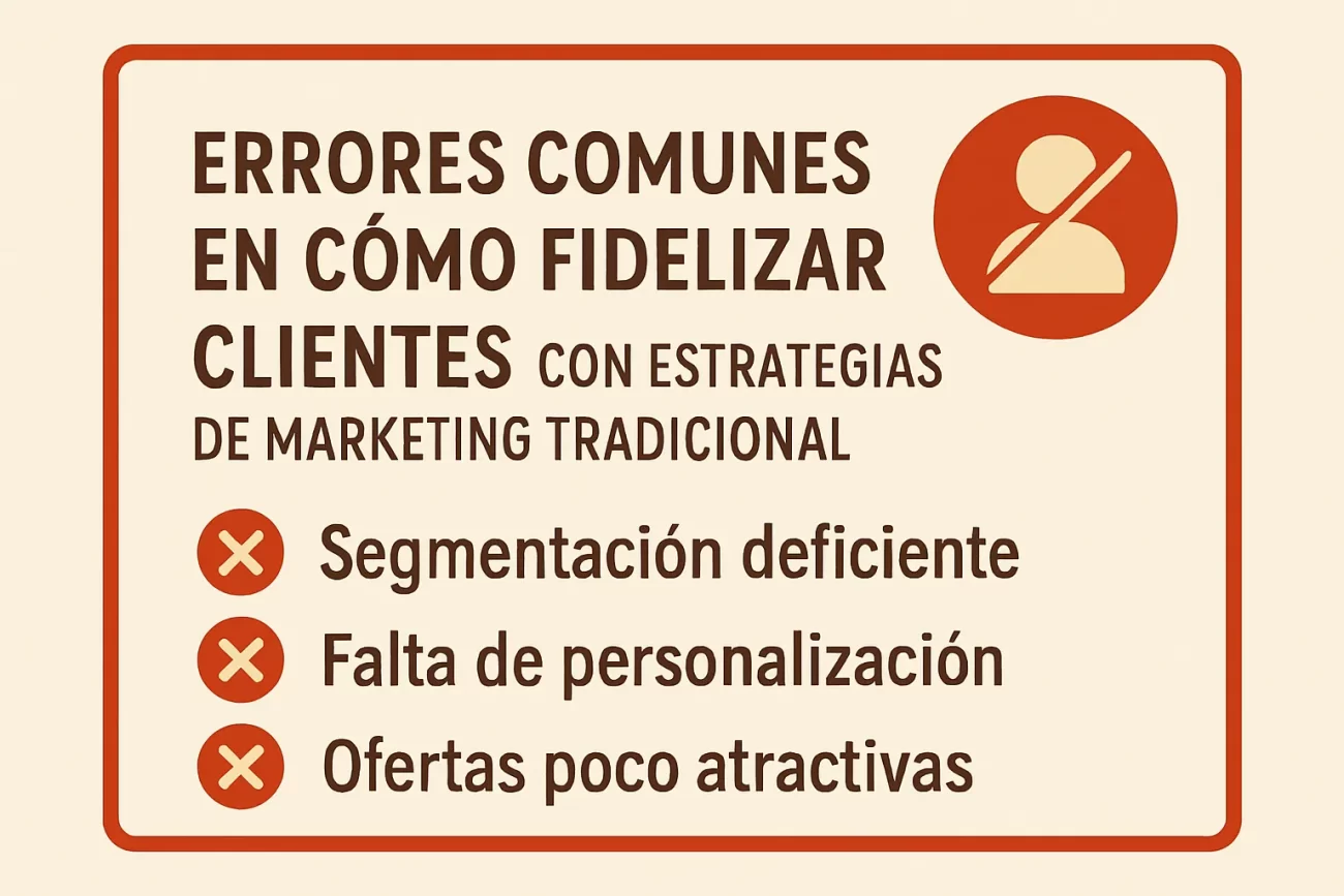 errores comunes en Cómo fidelizar clientes con estrategias de marketing tradicional