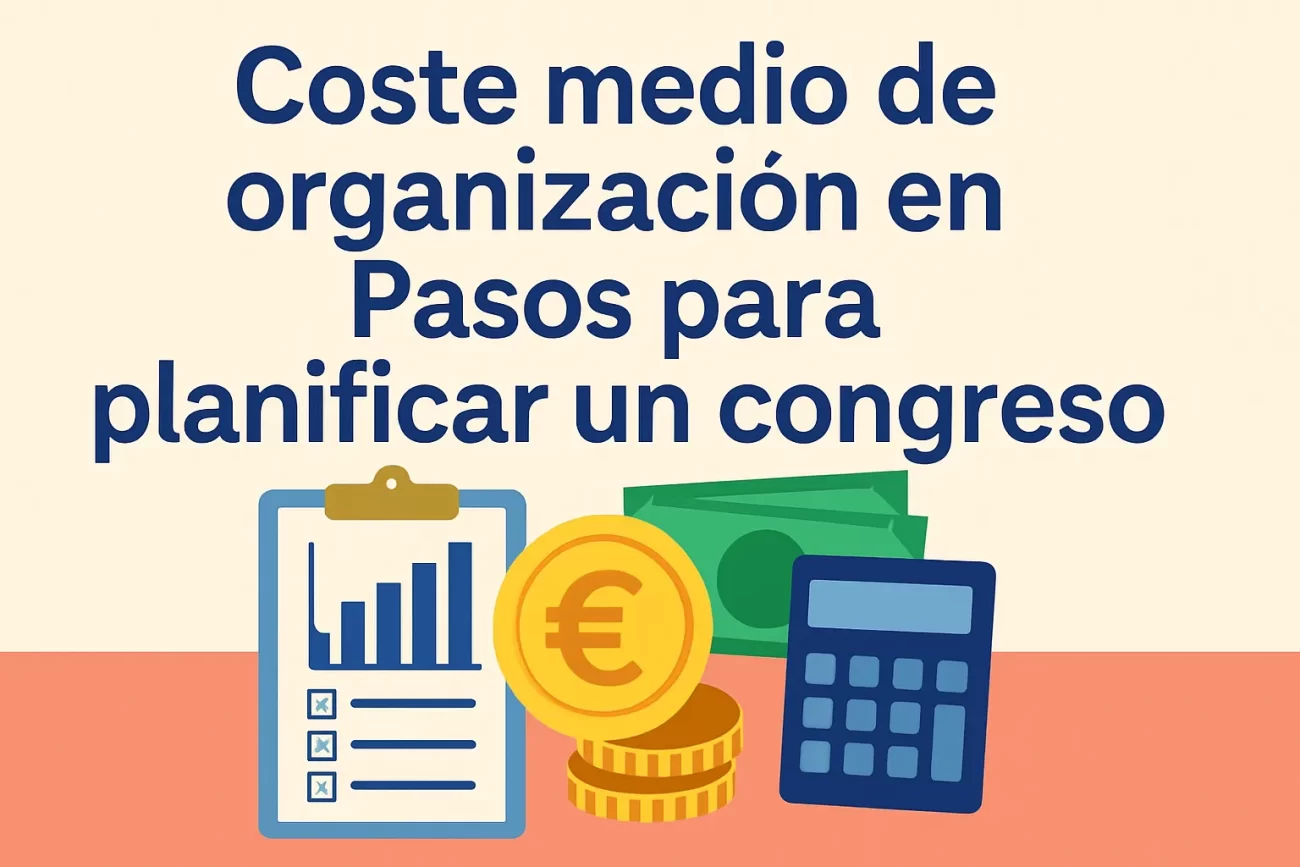 coste medio de organización en Pasos para planificar un congreso