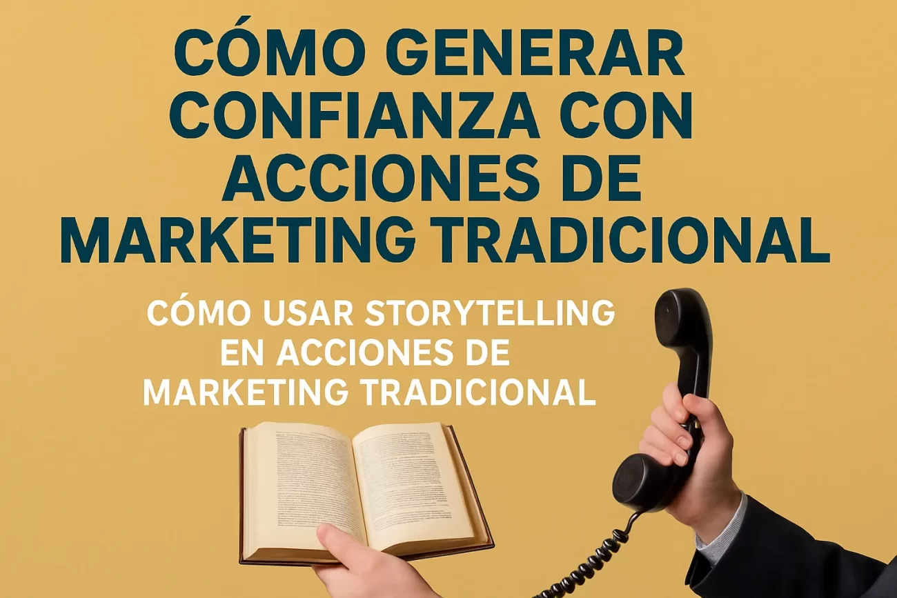 cómo generar confianza con acciones de marketing tradicional Cómo usar storytelling en acciones de marketing tradicional