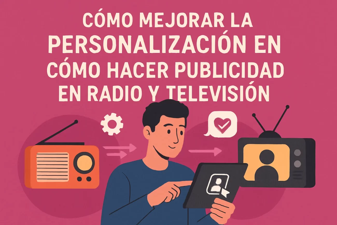 cómo mejorar la personalización en Cómo hacer publicidad en radio y televisión