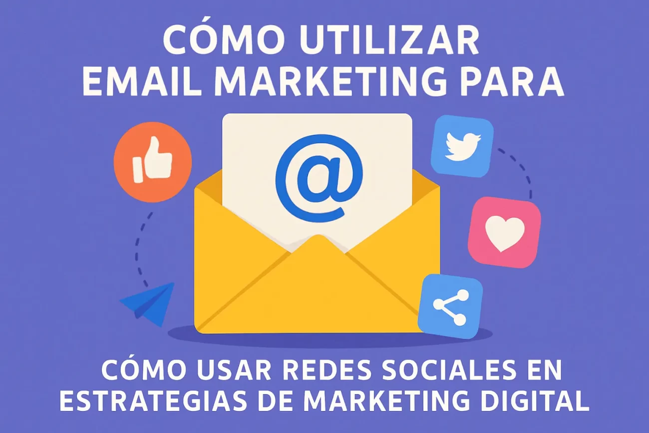 cómo utilizar email marketing para Cómo usar redes sociales en estrategias de marketing digital