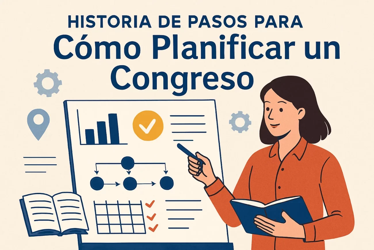 cómo conocer la historia de Pasos para planificar un congreso