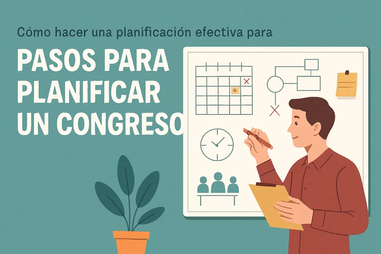 cómo hacer una planificación efectiva para Pasos para planificar un congreso