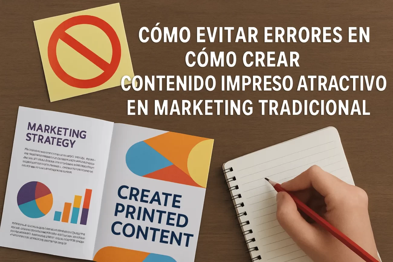 cómo evitar errores en Cómo crear contenido impreso atractivo en marketing tradicional