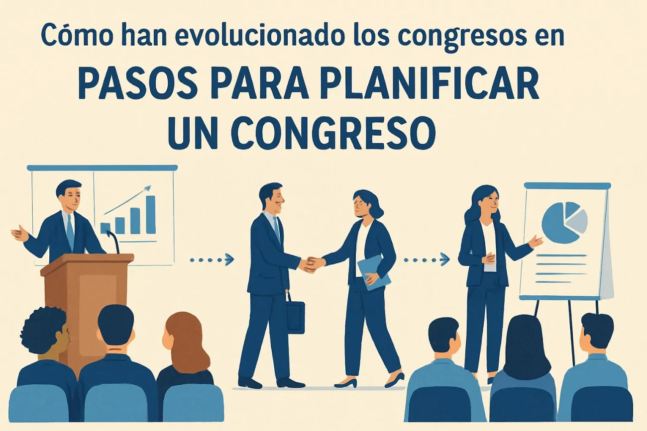 cómo han evolucionado los congresos en Pasos para planificar un congreso