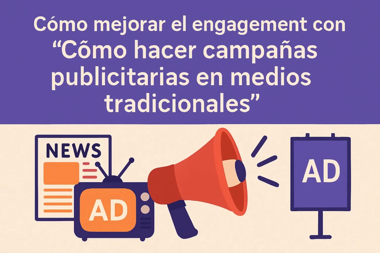 cómo mejorar el engagement con Cómo hacer campañas publicitarias en medios tradicionales