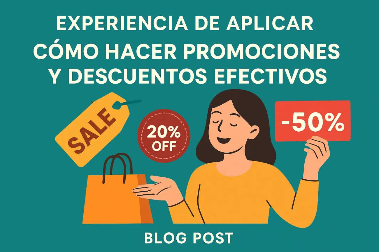 experiencia de aplicar Cómo hacer promociones y descuentos efectivos