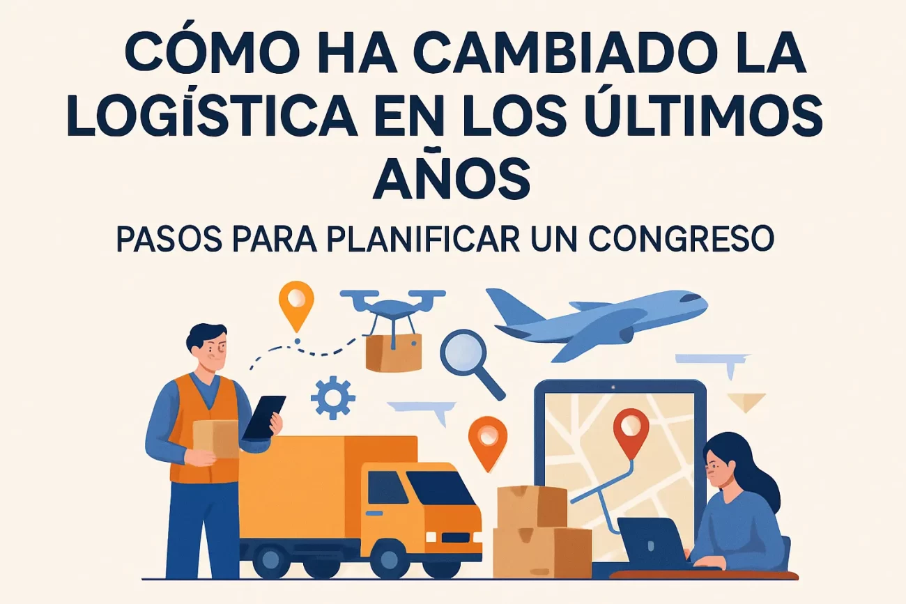 cómo ha cambiado la logística en los últimos años Pasos para planificar un congreso