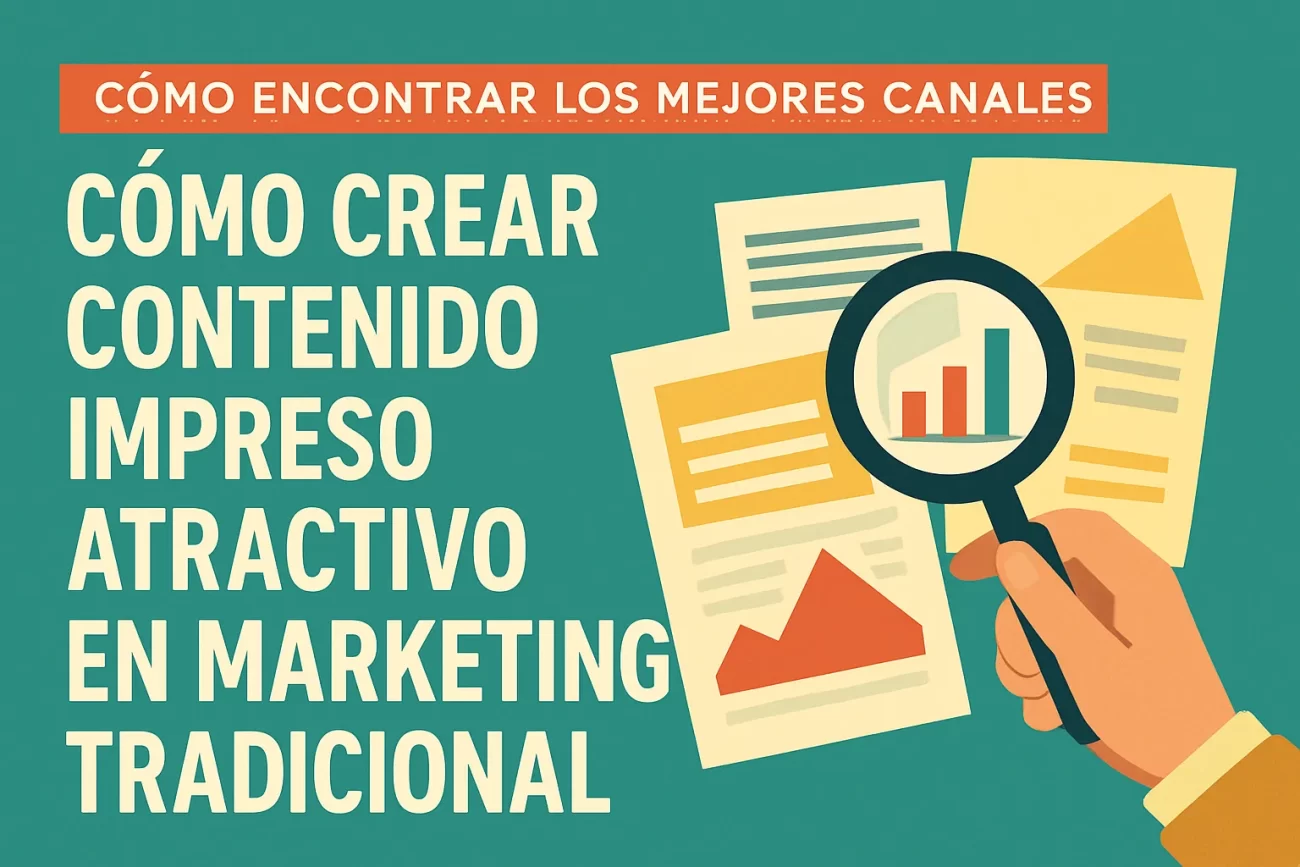 cómo encontrar los mejores canales para Cómo crear contenido impreso atractivo en marketing tradicional