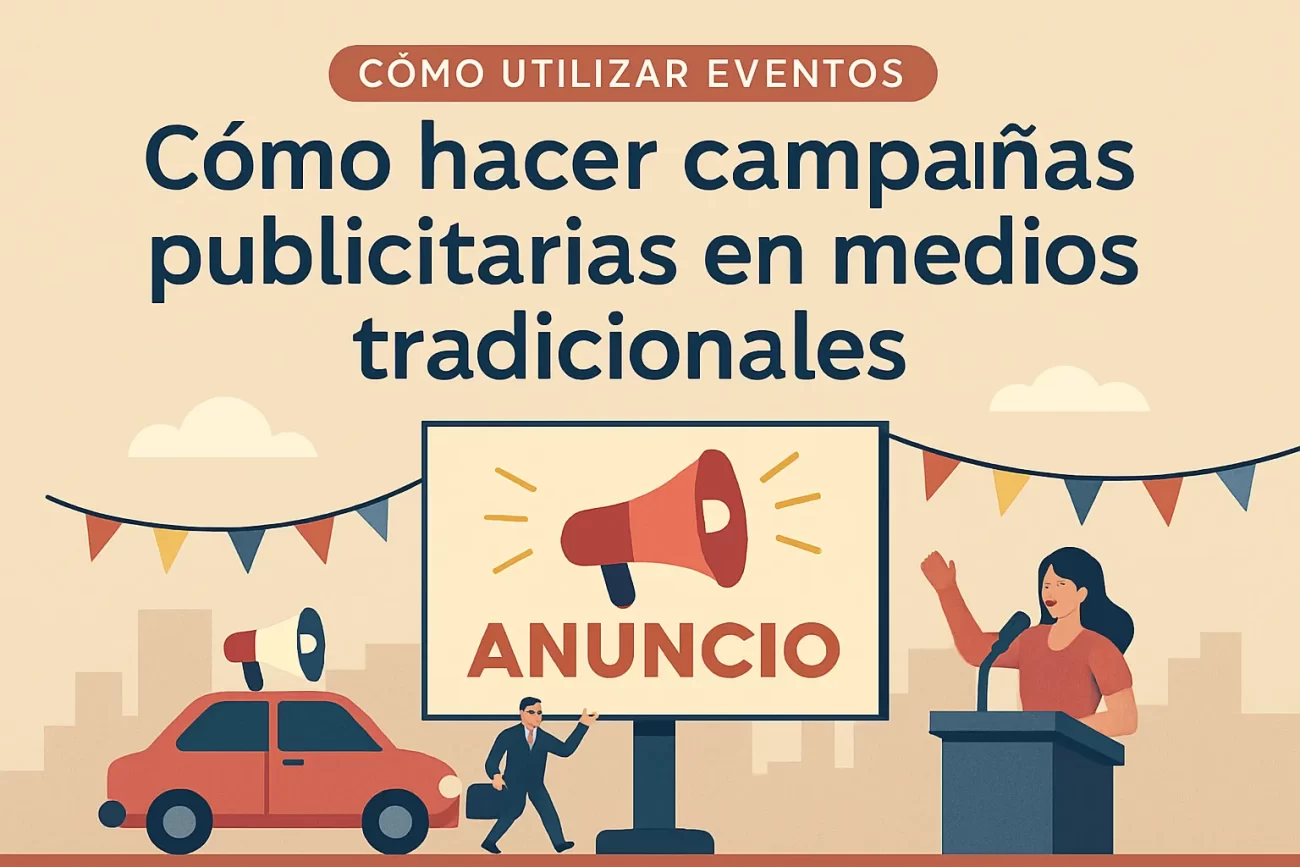 cómo utilizar eventos para Cómo hacer campañas publicitarias en medios tradicionales