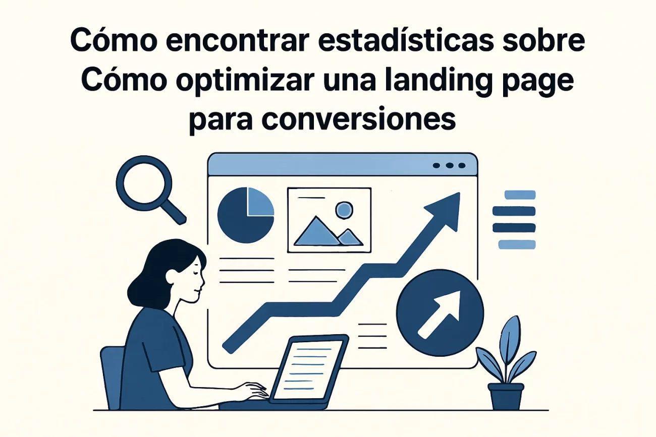 cómo encontrar estadísticas sobre Cómo optimizar una landing page para conversiones