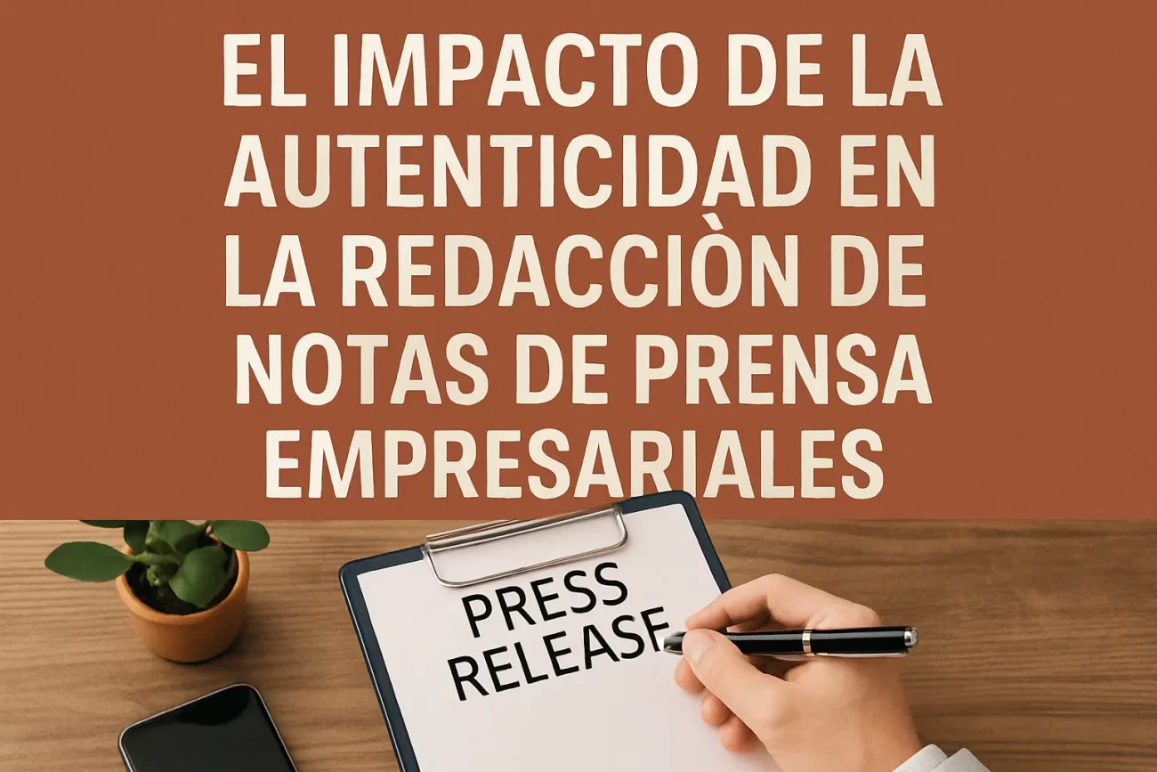 El Impacto de la Autenticidad en la Redacción de Notas de Prensa Empresariales