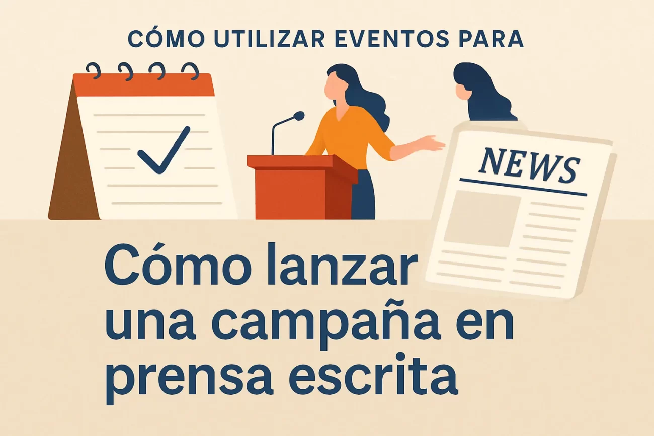 cómo utilizar eventos para Cómo lanzar una campaña en prensa escrita